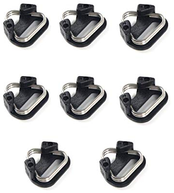 HomyWord Protector Cover Pad+Stainless Steel Lug Ring Camera Strap Triangle Split Ring Hook for Fujifilm Lecia Nikon Canon Sony D-SLR RF Mirrorless Camera (4 Pack)