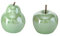 B.o.l.t.z.e Apfel + Birne Perly Porzellan Ø 10 cm, Farben:grün