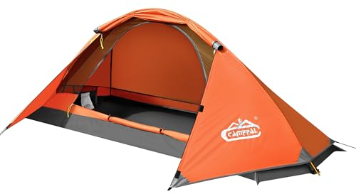 camppal 1-Personen-Zelt für Camping, Wandern, Bergjagd, Rucksackreisen, Zelte, 4 Jahreszeiten, Winddicht, regenfest und wasserdicht