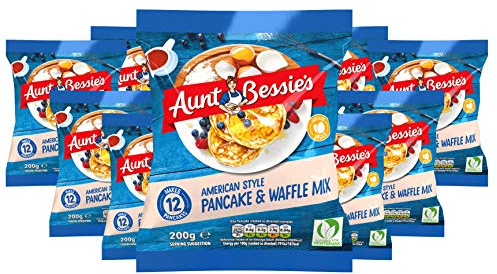 Aunt Bessie's American Style Pfannkuchen-Teigmischung & Waffel-Teigmischung, 200 g – 12 Stück