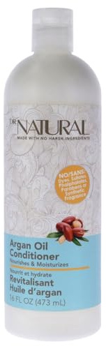 Dr. Natural Nourishing Argan Oil Hair Conditioner - Hydrating Conditioner for Women and Men with Shea Butter - Frizz Control and Hair Growth - 473 ml