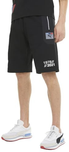PUMA Men's BMW M Motorsport Street Sweat Shorts, Black, Small