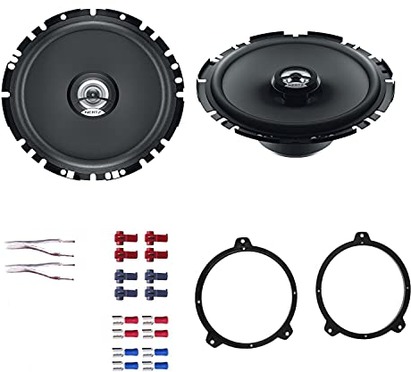 Hertz DCX 170.3 Lautsprecher mit Einbauset passend für BMW 3er Touring (E46) 1999-2005 Türen vorne 200 Watt 16,5 cm 2 Wege Koax