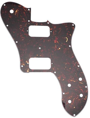 Musiclily Pro 15 Löcher Unbedeckt HH Gitarren Schlagbrett Pickguard für Mexico Fender 72 Tele Deluxe Style E-Gitarre, 4-lagig Tortoise Shell