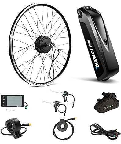 YOSE POWER 26'' E-bike Freewheel Conversion Kit 36V 350W Motor with E-Bike Battery 36V13Ah for E-bike Rear Wheel (26'' Freewheel Conversion Kit 36V 350W Motor)