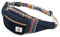 Freakmandu Unisex Hanf Gürteltasche – Fanny Packs, Hüftgürteltasche zum Umhängen, Boho Hippie Stil, Handgefertigte Hüfttaschen für Wandern, Laufen, Joggen, Männer und Frauen, Azure Blau