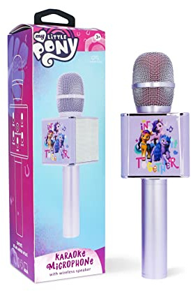 OTL Technologies MP0951 My Little Pony Kabelloses Karaoke-Mikrofon mit integriertem Lautsprecher