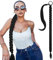 NASHRIO Braid Extensions Mit Gummiband, Gerade Umwickelter Pferdeschwanz Zöpfe, 80 cm Lang Ponytail Geflochten Kunsthaar Haarverlängerung für Damen Mädchen, Schwarz