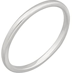 cai Damen Ring 925/- Sterling Silber Glänzend ohne Stein weiß 274270306R
