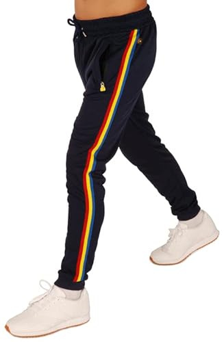 Kronk Tri Tape Stripe Leg Joggers Regular Fit, navy, 27-32