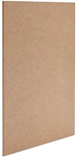 TSKDKIT MDF Tablero Madera A2 para Manualidades de 594 x 420 x 6 mm, 1 Piezas Densidad Media de Fibra de Madera de Reemplazo, Hoja de MDF para Grabado Láser, Pintura y Decoración