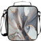 MNSRUU Girls Lunch Bags, Grey Marble Pattern Insulated Thermal Packed Lunch Box Hot Cool Frozen Food for Women Kids