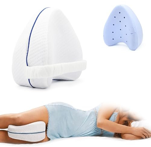 FISHTEC Xtra - Cojín entrepierna con alineación de cabeza a pies, banda de sujeción elástica y suave, espuma con memoria de forma, comodidad y descanso, relajante, tejido transpirable