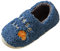 Pantuflas de Hombre Otoño e Invierno y cómodo Interior cálido Fondo Color sólido Zapatillas Microondas Hombre (Navy, 43)