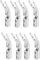 JIVIMOCO 8PCS HIFI Banana Y Spade Y Placcato Puro Rame Vite Forcella Connettore Spade per Altoparlanti HiFi Spina Resistente Facile da Usare