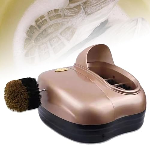 DPLXFPP Machine Automatique Nettoyage Semelles Chaussures, Machine Nettoyage Dessus Et Semelles Chaussures, Machine Cirage Chaussures Multifonction Dorée, Artefact Lavage Porte