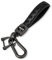 Mabor Schlüsselanhänger Auto Leder, Car Keychain Black Mann Cool Glitzer Diamant mit 360° Drehbarem Autoschlüsselanhänger Keys Ring für Männer Schlüsselring Clip Anti Verlust (Schwarz)