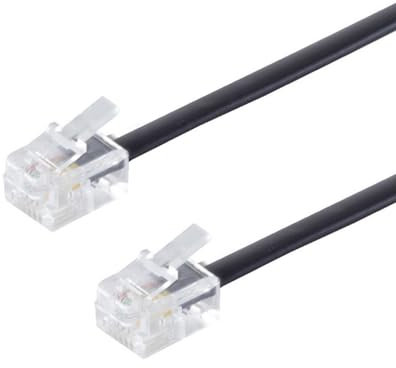 PADCR Telefonkabel RJ11 Modularkabel 6P4C Westernkabel RJ11 auf RJ11 Stecker (15m)