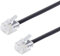 PADCR Telefonkabel RJ11 Modularkabel 6P4C Westernkabel RJ11 auf RJ11 Stecker (15m)