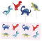 KOMBIUDA 36pièces Décoration De Gâteau Dinosaure Picks à Cupcake Papier Pour Anniversaires Et Fêtes Thématiques