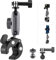 TELESIN Motorrad Halterung für Go Pro, Aluminium Action Kamera Fahrrad Lenker Halter mit Dual 360° Drehbare Kugelkopf, Bike Handlebar Mount für DJI Osmo Action Insta-360 X4 X3 Go 3 Hero 12 11 10 9