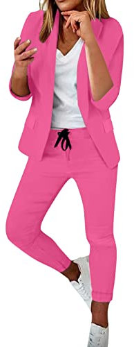 Les Plus Beaux SurvHiverment Homme Tailleur Pantalon Femme sur Mesure Tailleur Pantalon Femme Chic Rose Poudré SurvHiverment Femme Foot Maillot De Bain Femme 2 Pieces avec Short Ensemble Pantalon