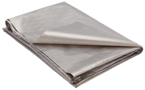 NBEADS 1x1.5 m Faraday Stoff, EMF Schutzgewebe Reines Abschirmgewebe Aus Kupfer Das RFID/RF Abschirmgewebe Für Leitfähige Pads Blockiert EMI WiFi Handy, Grau