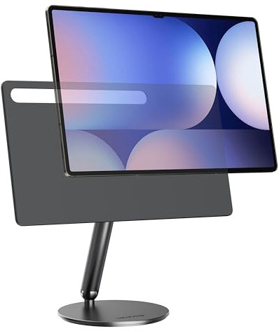 LULULOOK Magnetic Stand for Samsung Galaxy Tab S10/S9/S8 Ultra 14.6 inch, Upgraded 360° Rotating Base & Foldable Desktop Stand Aluminium for Galaxy Tab S10/9/8 Ultra (SM-X920/SM-X910/SM-X900)