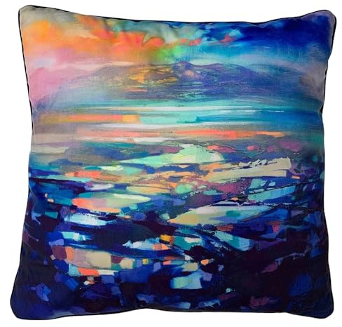 Pyramid International Scott Naismith 'Hebridean Resonance 2' 55x55 Cushion - Vibrant and Artistic Home Decor Accent - One Size