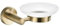 Housler® Brushed Brass Round Bathroom Accessories (Gold) (Round Soap Dish)