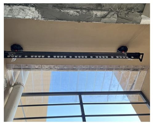 Tenda da sole per porte e finestre esterne, resistente all'acqua e alla pioggia, in policarbonato, per porta d'ingresso, veranda, giardino, 40x80 cm/16 x32