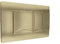 Dual Flush Plate Brushed Brass (Rectangular)