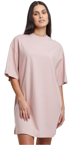 Urban Classics Damen Kleid Ladies Organic Heavy Oversized Tee, übergroßes T-Shirt Kleid für Damen, 100% Bio-Baumwolle, Größen XS - 5XL