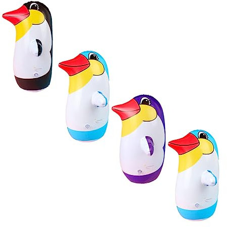 HIAKDOFT 4stücke Penguin Aufblasbarer Stehauffigur Teiliges Umweltfreundliches Dekoration Für Kinderzimmer Und Partys Pädagogisches Spielzeug Für Kreative Spiele Sicher Und Langlebig