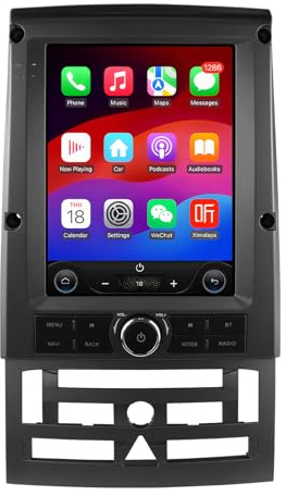 Radio de coche Android 14 9,7 - Pantalla vertical para Peugeot 407, 2004, 2005, 2006, 2007, 2008, 2009, 2010, 2011, compatible con Carplay/Android Auto, control de volante, WiFi/4G, AM/FM 4 núcleos 2