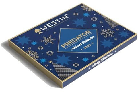 Westin 2025 Predator Advent Calender 48x38x3,8cm - Adventskalender, Angelkalender, Weihnachtskalender