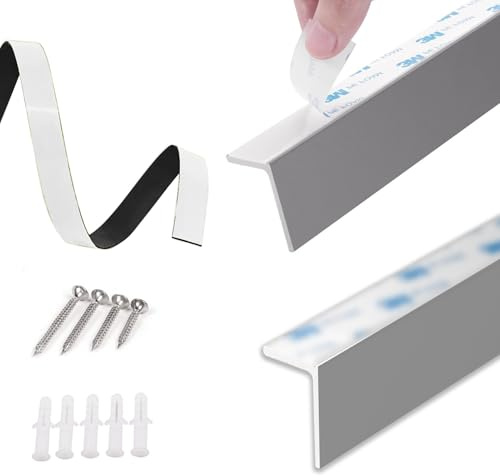 Rollo mit führungsschiene 2er Set Selbstklebende Verdunkelungsstreifen, Fenster-Lichtspaltabdichtung, 100% Verdunkelung, Seitliche Abdichtung für Jalousien Rollos(Gray,50cm/19.7in)