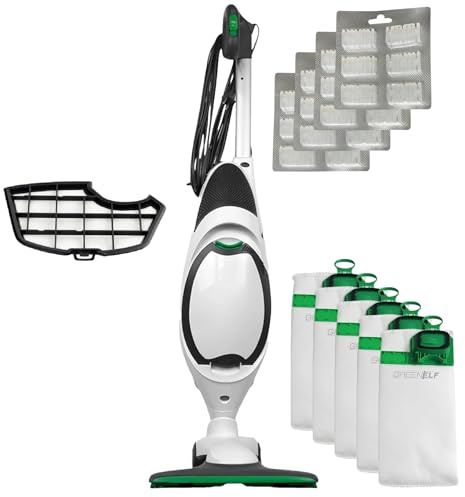 Scopa Folletto VK150 NUOVA con PARTI COMPATIBILI, Aspirapolvere con Motore - ULTRA POTENTE - Compreso di Spazzola HD50, 8 Anni Sacchetti Compatibili, Filtri - 2 ANNI DI GARANZIA COMPRESA