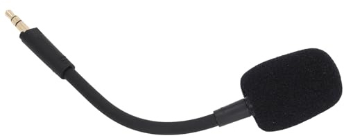 Kelawoly Micro de Jeu de Remplacement de 3,5 Mm, Casque Détachable en ABS, avec Suppression du Bruit, Prise Directionnelle, Prise Plaquée Or pour Barracuda X Gaming Chat