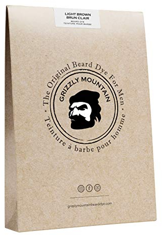 Tinte natural para barba en color castaño claro