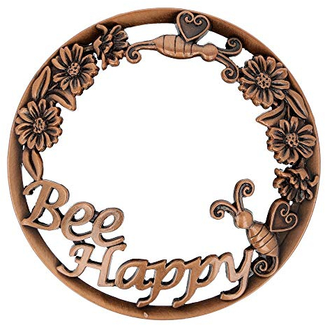 EXCLUSIVE Candle Topper/JAR Topper LID BEE Happy Brushed Copper