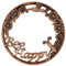EXCLUSIVE Candle Topper/JAR Topper LID BEE Happy Brushed Copper
