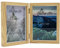 Smiling Art Bilderrahmen für 2 Fotos aus MDF Holz mit Glasscheibe, klappbarer Bilderrahmen, Doppelrahmen, 3D Rahmen, Objektrahmen (Beige, 2x13x18 cm)