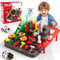 VATOS Track Cars Spielzeug für Kinder Jungen Mädchen Auto Spielzeug ab 3 4 5 6 7 8 Jahre Spielzeug Abenteuer Auto für Puzzle-Autobahnen Vorschule Lernspielzeug Kinder über 3 Jahre