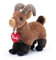 Trudi Trudini 55470 Plüschtier Steinbock 9 x 16 x 15 cm (Größe XS) Plüschfigur Deluxe mit liebevollen Details, Stofftier mit Flauschigen Materialien, waschbar, Kuscheltier für Kinder, Braun