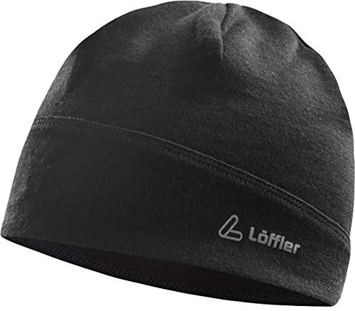 Löffler Merino Mütze, Black, ONE Size