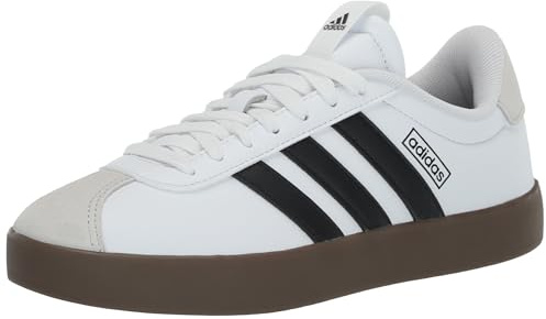 adidas Vl Court 3.0 Herren-Sneaker, Weiß/Schwarz/Grau, 44.5 EU