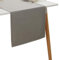 Simurq Tischläufer Leinenoptik -Lotuseffekt | Wasserabweisende & Abwaschbare tischläufer modern |Pflegeleicht & fleckenabweisend | tischläufer grau -Table Runner Tischband (Farbe: Hellgrau, 40x180 cm)