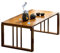 LDIEUWUET Couchtische für Wohnzimmer, rustikaler Couchtisch aus Holz, niedriger Beistelltisch, Kleiner Couchtisch, klappbarer Tisch im japanischen Stil
