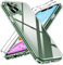 ivoler Anti-Amarillo Clara Funda para iPhone 11 Pro 5.8 Pulgadas con 2 Piezas Cristal Templado, [Protección Militar] Carcasa Protectora Antigolpes Transparente Anti-Choques Bumper Case